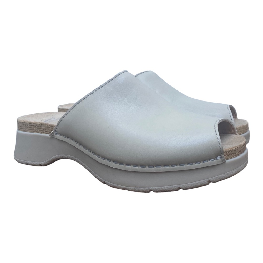 Dansko New Women’s Raven Slide Ivory Leather size 38